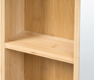 Beliani Szafka wisząca łazienkowa z lustrem GUATAVITA 41 cm 61 cm Jasnobrązowy 9