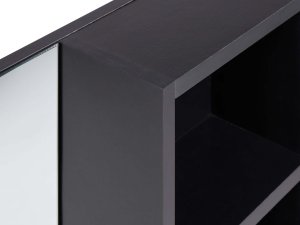 Beliani Szafka wisząca łazienkowa z lustrem JOINVILLE 60 cm Czarny 6