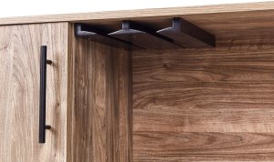Beliani Szafka z półką na wino jasnobrązowa ELISTON 7