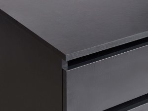 Beliani Szafka łazienkowa TERESINA Z kółkami 80 cm Czarny 7