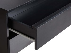 Beliani Szafka łazienkowa TERESINA Z kółkami 80 cm Czarny 8