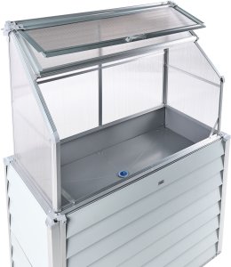 Beliani Szklarnia balkonowa NOVOLI Złamana biel 62 cm 8