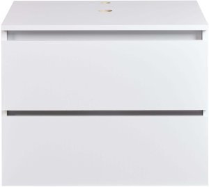 Beliani Wisząca szafka pod umywalkę SERRA 60 cm Biały 5