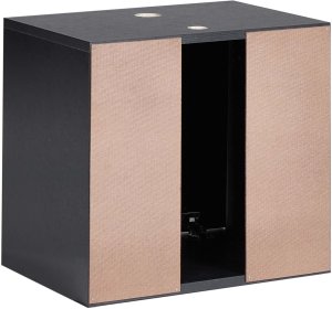 Beliani Wisząca szafka pod umywalkę SUZANO 45 cm Czarny 7