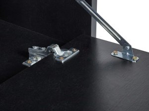 Beliani Wisząca szafka pod umywalkę SUZANO 45 cm Czarny 9