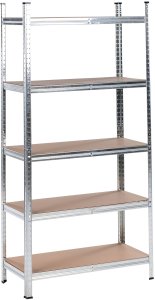 Beliani Zestaw 2 regałów magazynowych XITTA Metal 75 cm 30 cm Srebrny 6