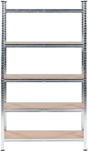 Beliani Zestaw 2 regałów magazynowych XITTA Metal 90 cm 40 cm Srebrny 6