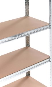 Beliani Zestaw 2 regałów magazynowych XITTA Metal 90 cm 40 cm Srebrny 7