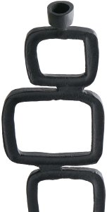 Beliani Zestaw 2 świeczników SIPANJE Metal 35/48 cm Czarny 6