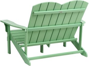 Beliani Ławka ogrodowa ADIRONDACK 125 cm Jasnozielony 5