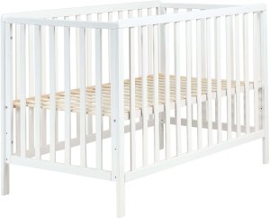 Beliani Łóżeczko dziecięce Drewno sosnowe KIAMA 60 x 120 cm Biały 4