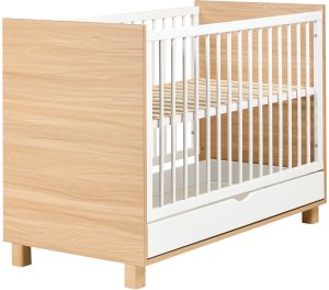 Beliani Łóżeczko dziecięce z szufladą GUNNAR 60 x 120 cm Biały 5