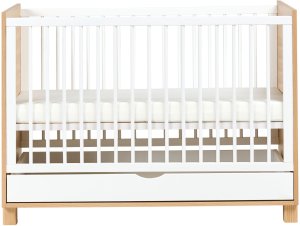 Beliani Łóżeczko dziecięce z szufladą GUNNAR 60 x 120 cm Biały 7