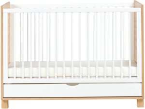 Beliani Łóżeczko dziecięce z szufladą GUNNAR 60 x 120 cm Biały 8