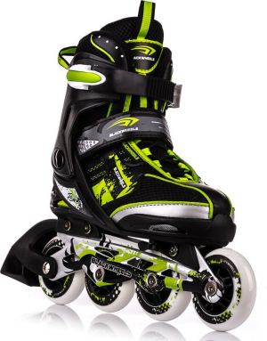 Rolki Blackwheels Rolki regulowane Furio czarno-zielone r. 32-35 3