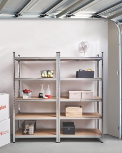 Beliani Regał magazynowy XITTA Metal 180 cm Srebrny 4