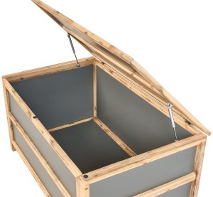 Skrzynia ogrodowa Beliani Skrzynia ogrodowa ACATE Beton 121 cm 72 cm Szary 7