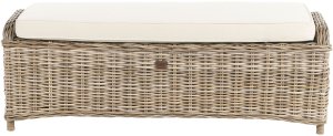 Beliani Sofa ogrodowa z otomaną dla 2 osób SUSUA 11