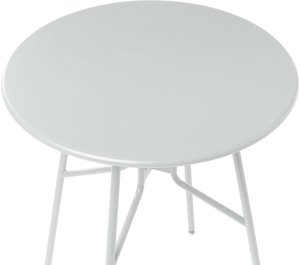 Beliani Stolik bistro TALTAL 64 cm Metal Szary 5