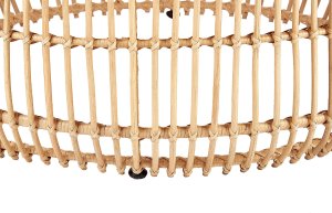 Beliani Stolik ogrodowy rattanowy okrągły 85 cm RANDAZZO 5