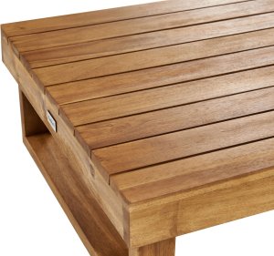Beliani Stolik ogrodowy 110 x 60 cm jasny MARETTIMO 5