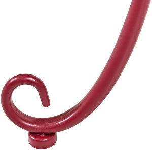 Beliani Stolik ogrodowy CAVINIA  40 cm Metal Burgundowy 6