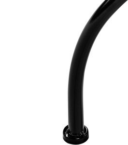 Beliani Stolik ogrodowy metalowy  60 cm czarny CARPINO 6