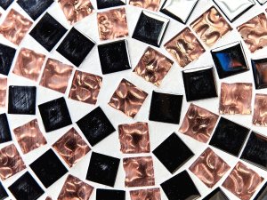 Beliani Stolik ogrodowy metalowy  60 cm czarny CARPINO 7