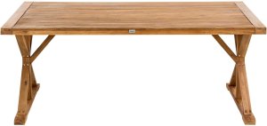 Beliani Stół ogrodowy CALABRITTO 90 cm 180 cm Drewno akacjowe Brązowy 4