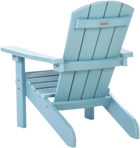 Beliani Krzesło ogrodowe dla dzieci jasnoniebieskie ADIRONDACK 5