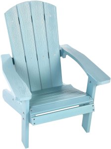 Beliani Krzesło ogrodowe dla dzieci jasnoniebieskie ADIRONDACK 6