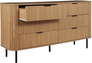 Beliani Komoda jasne drewno BRADLEY 5