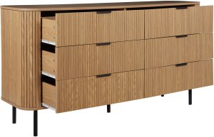 Beliani Komoda jasne drewno BRADLEY 6