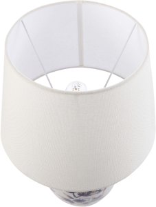 Lampa stołowa DKD Home Decor Lampa stołowa SUNJA Porcelana Biały/ niebieski 5