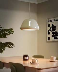 Lampa wisząca Beliani Lampa wisząca JOKU Metal Jasnobeżowy 2