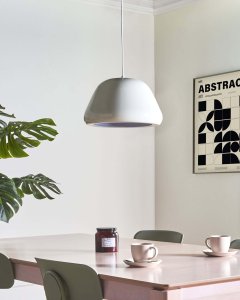 Lampa wisząca Beliani Lampa wisząca JOKU Metal Jasnobeżowy 4