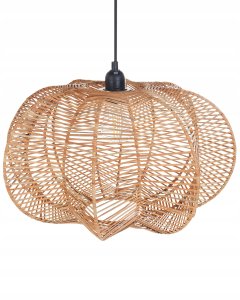 Lampa wisząca Beliani Lampa wisząca KIBI Rattan Naturalny 5