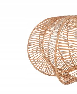 Lampa wisząca Beliani Lampa wisząca KIBI Rattan Naturalny 6