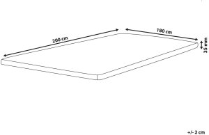 Beliani Materac nawierzchniowy topper piankowy 180 x 200 cm RESTFUL 3