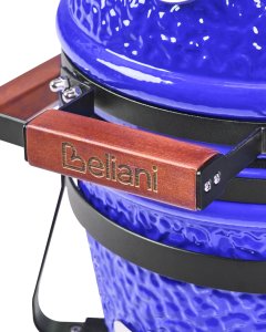 Beliani Mini grill węglowy KAMADO Ceramika Niebieski 14
