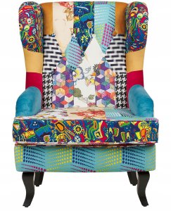 Beliani Fotel uszak MOLDE  Niebieski 4