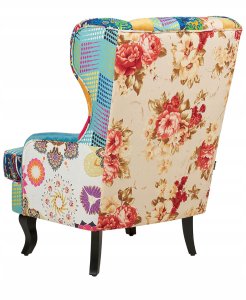 Beliani Fotel uszak MOLDE  Niebieski 5