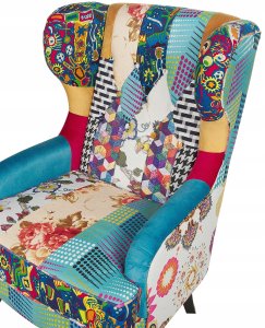 Beliani Fotel uszak MOLDE  Niebieski 6