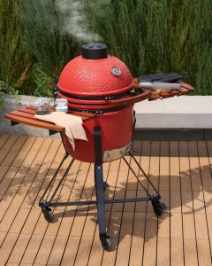 Beliani Grill węglowy KAMADO Ceramika Czerwony 2