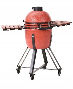 Beliani Grill węglowy KAMADO Ceramika Czerwony 8