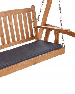 vidaXL Huśtawka ogrodowa FIBBIALLA Drewno świerkowe Brązowy 9