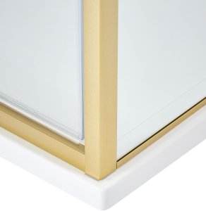Beliani Kabina prysznicowa DARLI 70 x 70 x 185 cm Złoty 8