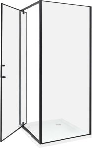 Beliani Kabina prysznicowa DARLI 80 x 80 x 185 cm Czarny 4