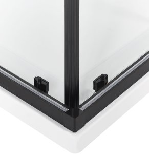 Beliani Kabina prysznicowa TELA 90 x 90 x 185 cm Czarny 7