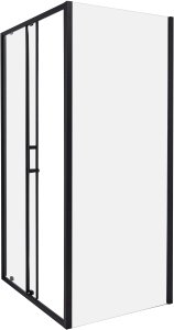 Beliani Kabina prysznicowa YORO 80 x 100 x 185 cm Czarny 4